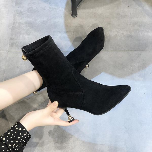 new spring autumn fashion trend lady single boots high-quality fabric pointed elegant elegance daily party women's shoes u23-951, Black
new spring autumn fashion trend lady single boots high-quality fabric pointed elegant elegance daily party women's shoes u23-951, Black