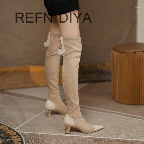 pointed over-the-knee boots, layer cowhide and stretch fabric, heterosexual heel women's boots, stiletto high heel boots1, Black
pointed over-the-knee boots, layer cowhide and stretch fabric, heterosexual heel women's boots, stiletto high heel boots1, Black