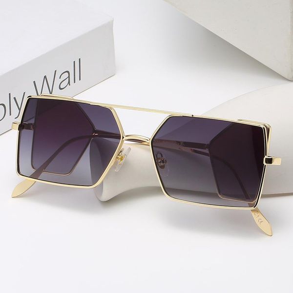 sunglasses fashion design square men women vintage metal rectangle sun glasses gradient lady shades uv400, White;black
sunglasses fashion design square men women vintage metal rectangle sun glasses gradient lady shades uv400, White;black