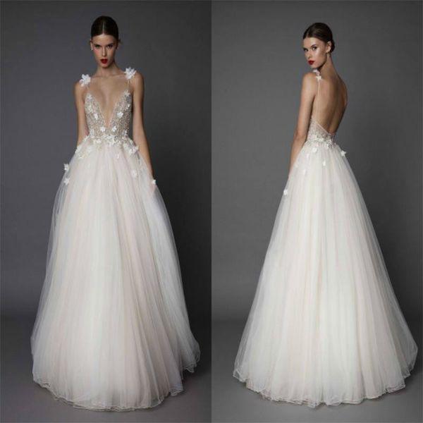 2020 wedding dresses spaghetti backless lace applique sequins floor length custom made bridal gowns vestidos vestido de noiva, White
2020 wedding dresses spaghetti backless lace applique sequins floor length custom made bridal gowns vestidos vestido de noiva, White