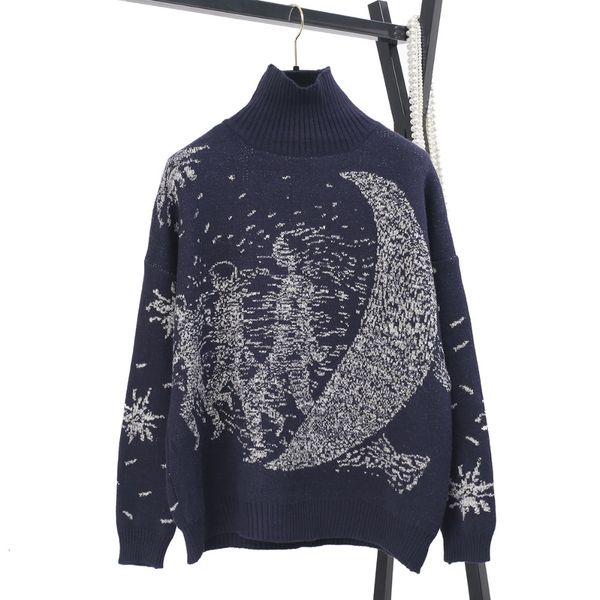 runway women's sweaters from the cartoon moon 2021 autumn turtlenecks high street jumper thick younger jwm5, White;black
runway women's sweaters from the cartoon moon 2021 autumn turtlenecks high street jumper thick younger jwm5, White;black