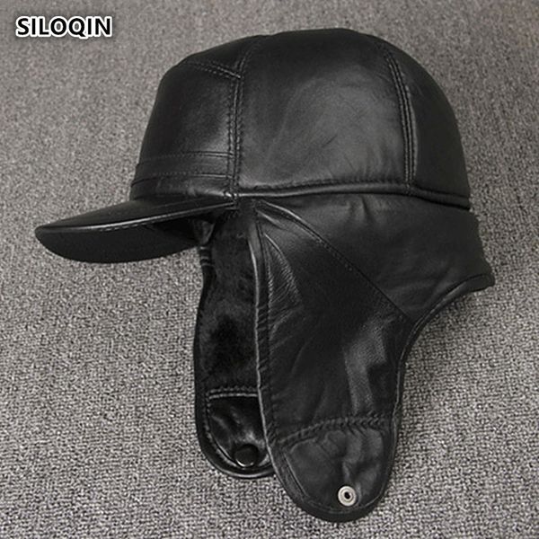 siloqin genuine leather hat sheepskin military hats male bone middle old aged winter earmuffs keep warm flat cap t200104, Blue;gray
siloqin genuine leather hat sheepskin military hats male bone middle old aged winter earmuffs keep warm flat cap t200104, Blue;gray