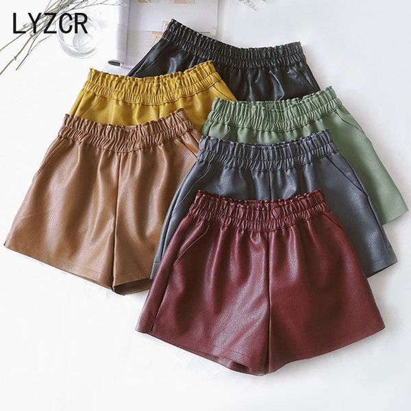 women's shorts pu leather short women autumn winter elastic high waist wide leg faux casual loose ladies black, White;black
women's shorts pu leather short women autumn winter elastic high waist wide leg faux casual loose ladies black, White;black