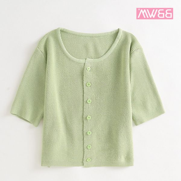 2020 summer women's dress new style solid color round neck single-breasted short sleeves vintage knit slimming crop female
2020 summer women's dress new style solid color round neck single-breasted short sleeves vintage knit slimming crop female