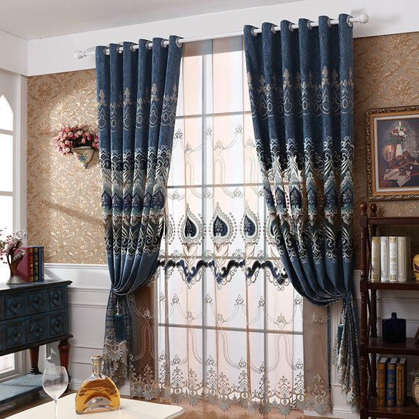 blue europe embroidered blackout curtains for living room bedroom window curtains lace luxury tulle curtains
blue europe embroidered blackout curtains for living room bedroom window curtains lace luxury tulle curtains