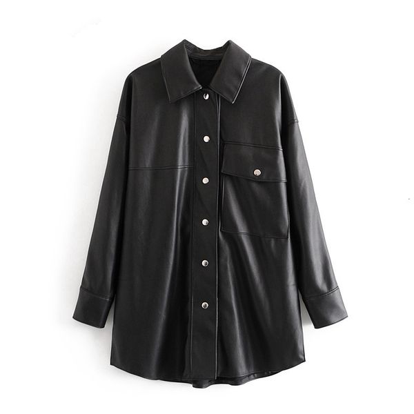 2021 new women black faux leather jacket turn down collar ladies long sleeve oversize boy friend coat qn56 72r1
2021 new women black faux leather jacket turn down collar ladies long sleeve oversize boy friend coat qn56 72r1