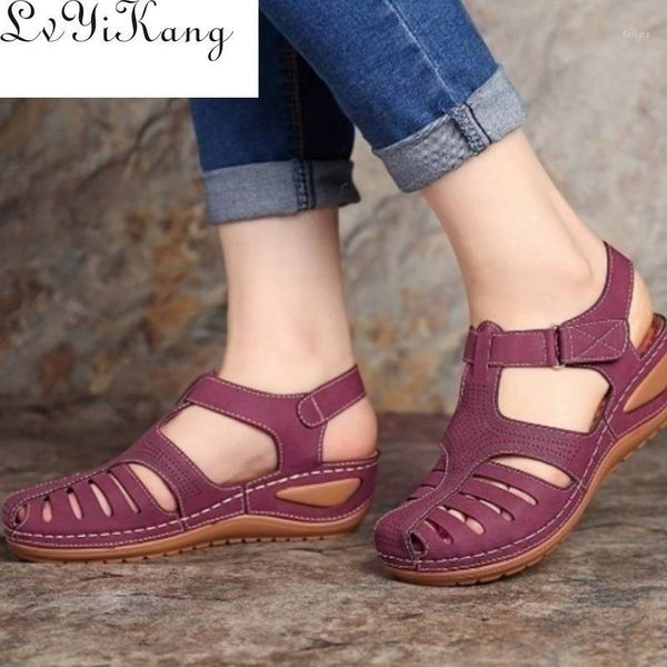 woman summer leather vintage sandals buckle casual sewing women shoes solid female shoes ladies platform plus 35-441, Black
woman summer leather vintage sandals buckle casual sewing women shoes solid female shoes ladies platform plus 35-441, Black