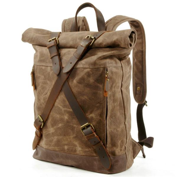 2020 retro outdoor travel bag anti-theft lapbackpack waterproof canvas leather backpack hiking mountaineering bag for men
2020 retro outdoor travel bag anti-theft lapbackpack waterproof canvas leather backpack hiking mountaineering bag for men