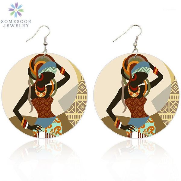 somesoor retro african headwrap woman wood drop earrings afrocentric ethnic ps both sides printing jewelry for women gifts1, Silver
somesoor retro african headwrap woman wood drop earrings afrocentric ethnic ps both sides printing jewelry for women gifts1, Silver