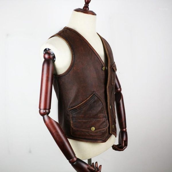 cow leather antique leather shirt merchant shirt super multi bag sleeveless large coat1, Black
cow leather antique leather shirt merchant shirt super multi bag sleeveless large coat1, Black