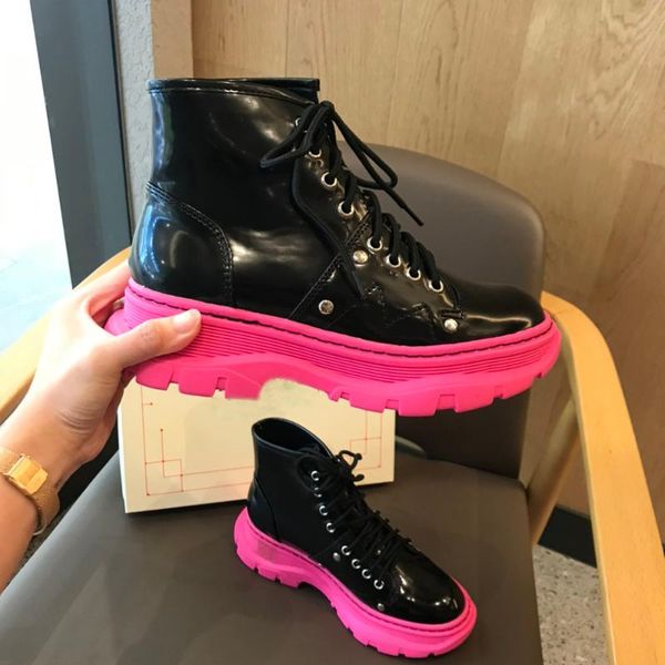 2020 women's fashion all-match motorcycle style short boots, Black