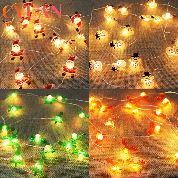 cyuan christmas decoration 2m 20led santa claus snowflake tree garland string lights christmas hanging ornaments for natal gift
cyuan christmas decoration 2m 20led santa claus snowflake tree garland string lights christmas hanging ornaments for natal gift