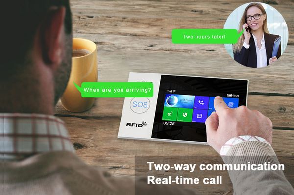 hipping wifi gsm home security protection smart alarm system touch screen burglar kit mobile app remote control rfid arm and disarm
hipping wifi gsm home security protection smart alarm system touch screen burglar kit mobile app remote control rfid arm and disarm