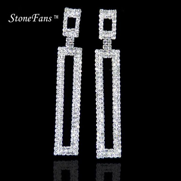 stonefans crystal geometric earrings long korean rhinestone dangle rectangle earrings for women valentine gift love, Silver
stonefans crystal geometric earrings long korean rhinestone dangle rectangle earrings for women valentine gift love, Silver