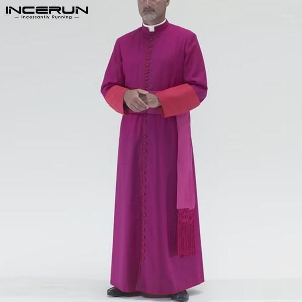 incerun islamic arab kaftan men jubba thobe solid stand collar long sleeve robes dubai saudi arabia men muslim clothes abaya 5xl1, Red
incerun islamic arab kaftan men jubba thobe solid stand collar long sleeve robes dubai saudi arabia men muslim clothes abaya 5xl1, Red