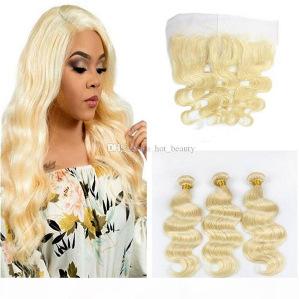 613 human hair bundles with frontal closure brazilian virgin remy hair blonde 3 bundles body wave with lace frontal part, Black
613 human hair bundles with frontal closure brazilian virgin remy hair blonde 3 bundles body wave with lace frontal part, Black