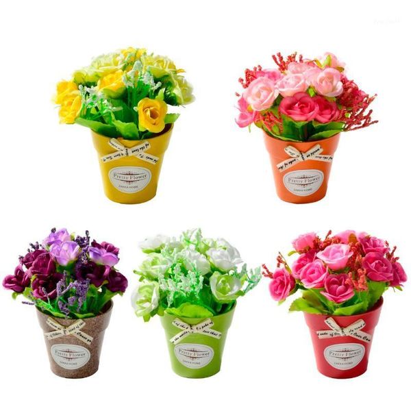 artificial rose flowers silk bouquet flower with plastic vase bonsai set for home garden farmhouse art decoration fake flowers1
artificial rose flowers silk bouquet flower with plastic vase bonsai set for home garden farmhouse art decoration fake flowers1
