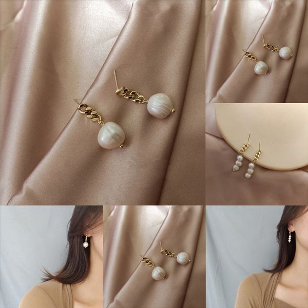 bhn punk earrings delicate silver personality jewelry sterling temperament stud korean for women earring back, Golden
bhn punk earrings delicate silver personality jewelry sterling temperament stud korean for women earring back, Golden