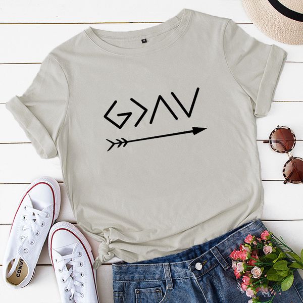 summer casual and versatile personalized fun arrow loose large fashion women t, White
summer casual and versatile personalized fun arrow loose large fashion women t, White