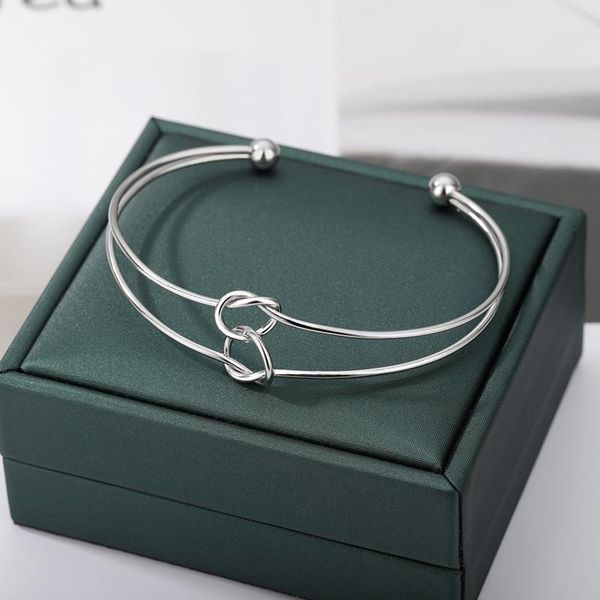 bangle double loop opening bracelets bangles for women girls minimalism hand sliver color tied jewelry gift, Black
bangle double loop opening bracelets bangles for women girls minimalism hand sliver color tied jewelry gift, Black