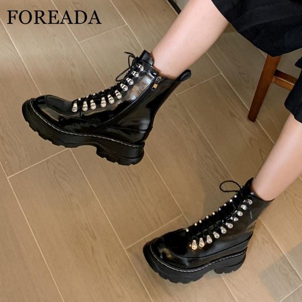 foreada motorcycle boots woman real leather ankle boots lace up flat platform shoes zip female short autumn winter size 40, Black
foreada motorcycle boots woman real leather ankle boots lace up flat platform shoes zip female short autumn winter size 40, Black