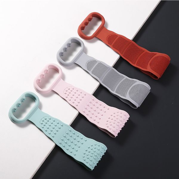 silicone body scrubber for shower back scrubber exfoliating double-sided silicone bath body brush improve blood circulation kimter-c183fz
silicone body scrubber for shower back scrubber exfoliating double-sided silicone bath body brush improve blood circulation kimter-c183fz