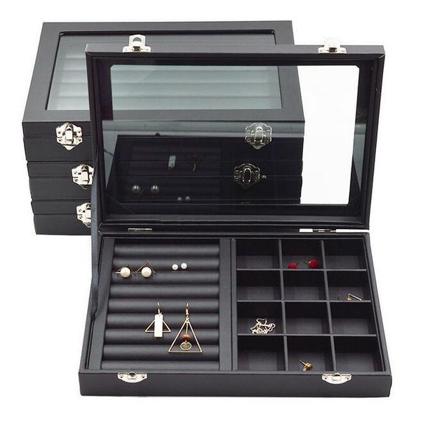 fashion new size pu leather jewelry organizer jewelry display earring holder ring box necklace box jewellery gift, Pink;blue
fashion new size pu leather jewelry organizer jewelry display earring holder ring box necklace box jewellery gift, Pink;blue