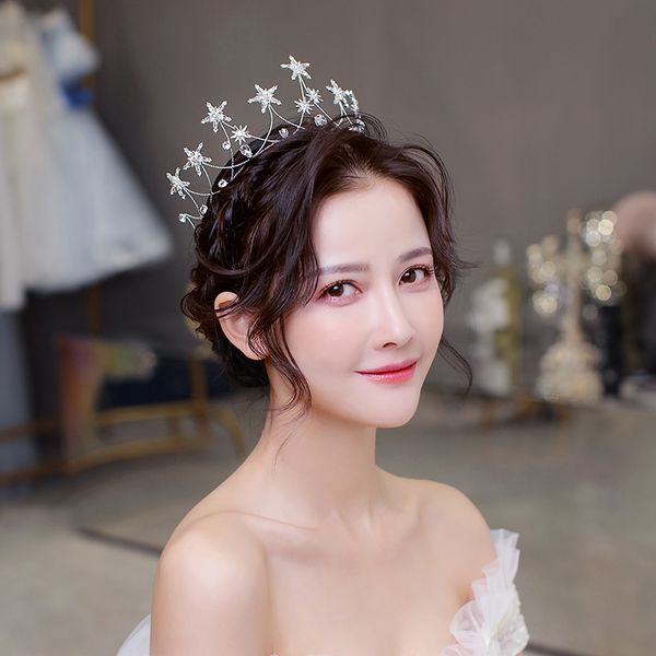 bridal headdress atmospheric super flash bride star shaped crown japanese and korean shooting wedding dress accessories girl, Silver
bridal headdress atmospheric super flash bride star shaped crown japanese and korean shooting wedding dress accessories girl, Silver