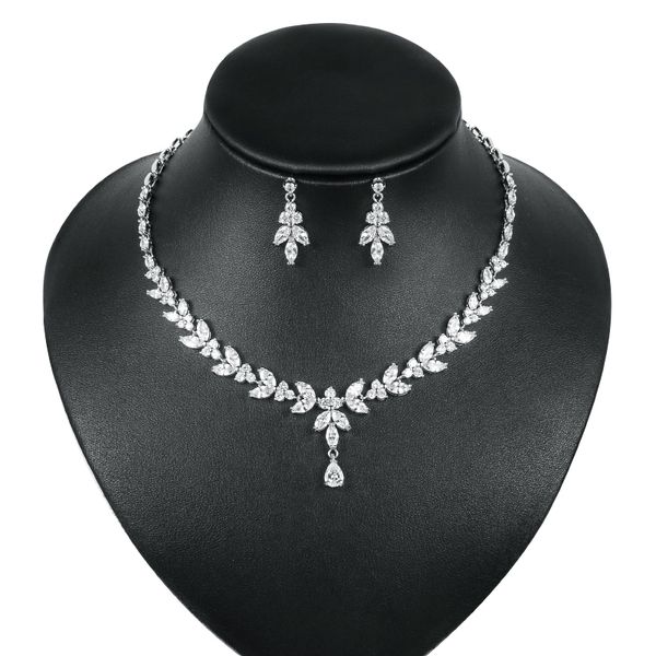 weimanjingdian brand marquise cut cubic zirconia cz bridal jewelry wedding necklace and earring set 201222, Slivery;crystal
weimanjingdian brand marquise cut cubic zirconia cz bridal jewelry wedding necklace and earring set 201222, Slivery;crystal