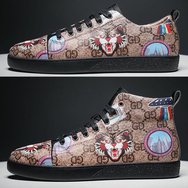 39-46 italy style spring rivets low sneakers screener luxurys designers shoes men pu leather sport boots tiger trainers flat chaussures, Black
39-46 italy style spring rivets low sneakers screener luxurys designers shoes men pu leather sport boots tiger trainers flat chaussures, Black