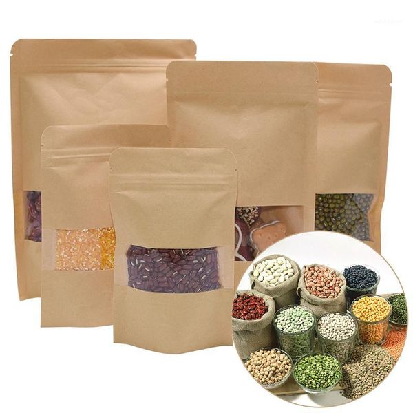 gift wrap 10pcs/set kraft paper bag with reusable sealing bags clear window dried fruit snack storage pouch1
gift wrap 10pcs/set kraft paper bag with reusable sealing bags clear window dried fruit snack storage pouch1