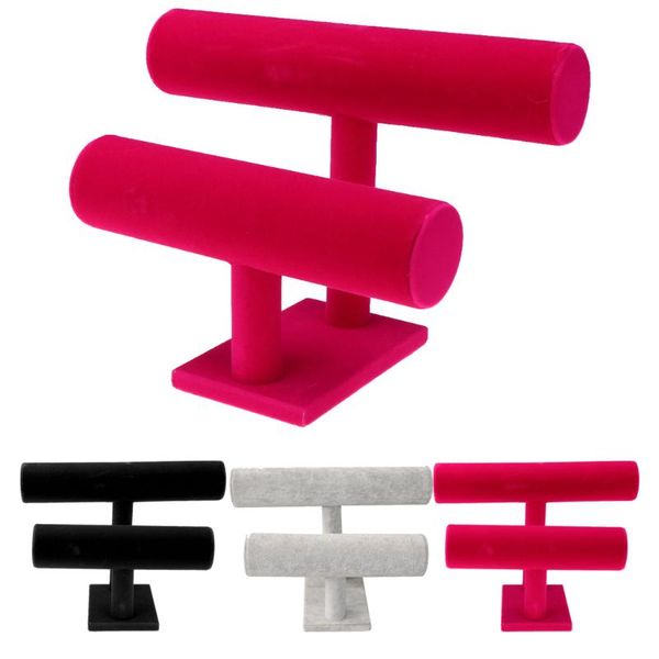 multi-tier velvet jewelry display stand bracelet chain necklace watch display stand/holder/shelf t-bar, Pink;blue
multi-tier velvet jewelry display stand bracelet chain necklace watch display stand/holder/shelf t-bar, Pink;blue