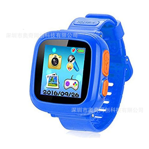 new screen children's smart version touch game watch p non gps positioning, Blue 
new screen children's smart version touch game watch p non gps positioning, Blue