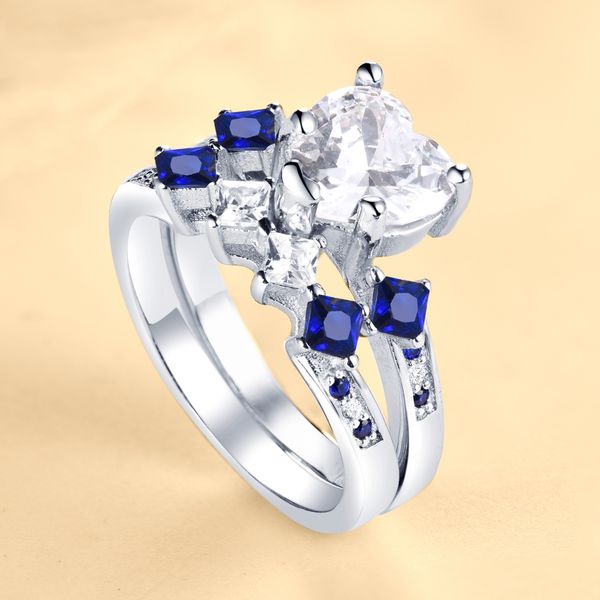 2021 NEW ring s925 sterling silver ring female heart-shaped zircon simulation ring set Engagement wedding anniversary
2021 NEW ring s925 sterling silver ring female heart-shaped zircon simulation ring set Engagement wedding anniversary