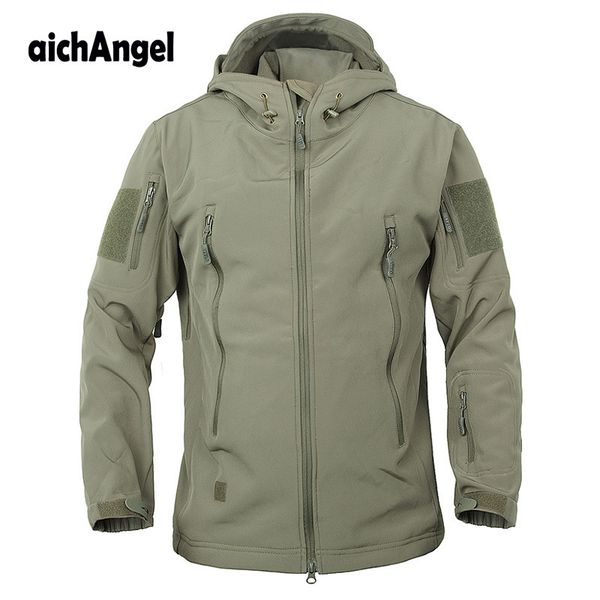 army camouflage military tactical jacket men soft shell waterproof windproof jacket winter hooded coat lj201013, Black;brown
army camouflage military tactical jacket men soft shell waterproof windproof jacket winter hooded coat lj201013, Black;brown