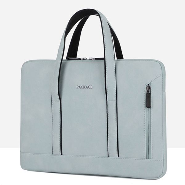 fashion briefcase men women handbag portable lapdocument organizer storage computer shoulder bag