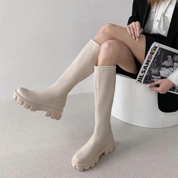 winter women platform knee high boots women's leather motorcycle boots ladies slip on mid heels female fashion pumps woman shoes #p91k, Black
winter women platform knee high boots women's leather motorcycle boots ladies slip on mid heels female fashion pumps woman shoes #p91k, Black
