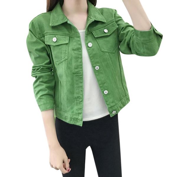 women fashion lapel solid casual denim buttons blazer jeans jacket cardigan female spring autumn fashion jacket colorful clothe, Black;brown
women fashion lapel solid casual denim buttons blazer jeans jacket cardigan female spring autumn fashion jacket colorful clothe, Black;brown