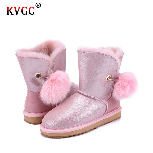 kvgc 2020 the new genuine cowhide leather wool fur lined fashion casual winter boots for women pom-pom wild lovely snow boots, Black
kvgc 2020 the new genuine cowhide leather wool fur lined fashion casual winter boots for women pom-pom wild lovely snow boots, Black