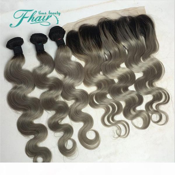 8a peruvian silver grey ombre hair with lace frontal closure 13x4 body wave #1b grey two tone hair 3bundles with frontals, Black
8a peruvian silver grey ombre hair with lace frontal closure 13x4 body wave #1b grey two tone hair 3bundles with frontals, Black