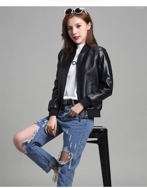 100% sheepskin coat female baseball down jackets 2020 winter women genuine leather jacket korean outerwear my37281, Black
100% sheepskin coat female baseball down jackets 2020 winter women genuine leather jacket korean outerwear my37281, Black