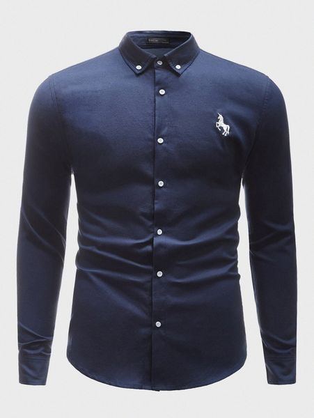 men unicorn embroidery button down shirt q7nz#, White;black
men unicorn embroidery button down shirt q7nz#, White;black