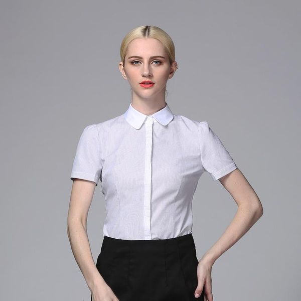 women's blouses & shirts cotton spring and summer round neck pure color short sleeve for ladies blouse office formal top, White
women's blouses & shirts cotton spring and summer round neck pure color short sleeve for ladies blouse office formal top, White
