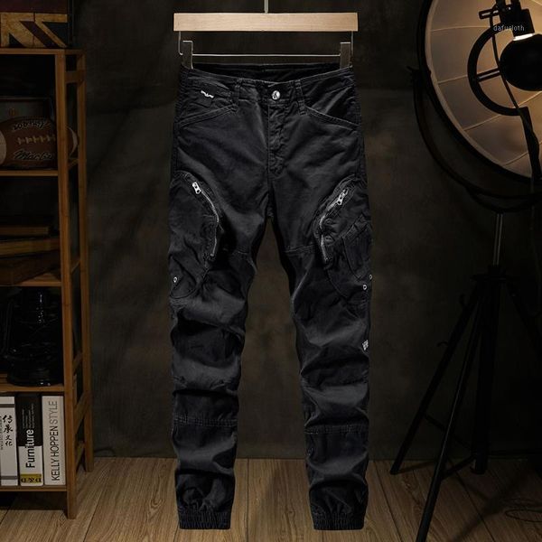 fashion tide simple brand mens harem pants multi-pocket slim mens overalls zipper big pocket jogging homme pantalon1, Black
fashion tide simple brand mens harem pants multi-pocket slim mens overalls zipper big pocket jogging homme pantalon1, Black