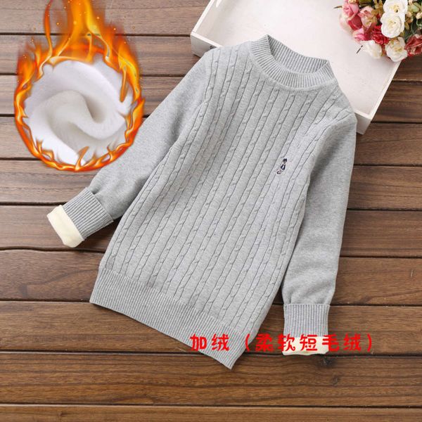 plush thickened autumn winter wear medium high collar boys and girls all cotton baby's undershirt children's sweater pure, Blue
plush thickened autumn winter wear medium high collar boys and girls all cotton baby's undershirt children's sweater pure, Blue