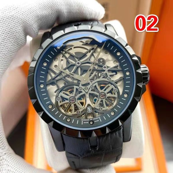 2020 commodity men's leisure machinery bottom through automatic mechanical roger watch, Slivery;brown
2020 commodity men's leisure machinery bottom through automatic mechanical roger watch, Slivery;brown