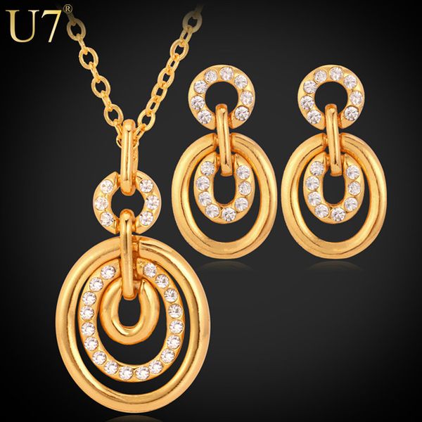 u7 necklace set for women gold/silver color rhinestone fashion jewelry trendy necklace earrings party jewelry sets s515
u7 necklace set for women gold/silver color rhinestone fashion jewelry trendy necklace earrings party jewelry sets s515