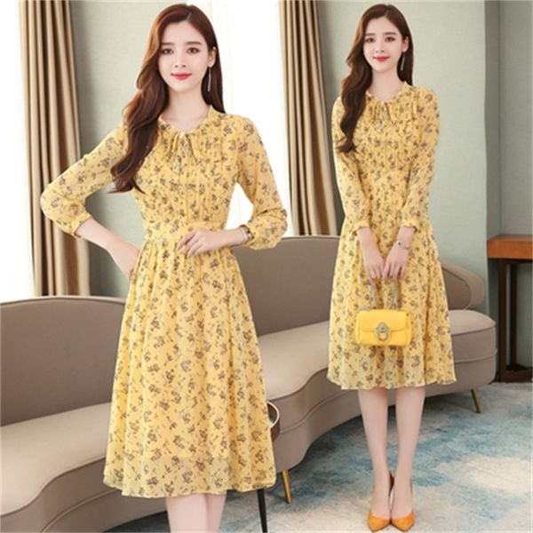 yellow with a long-sleeve floral of the ladies chiffon dressed as muje flor korean dress long jm6g, Black;gray
yellow with a long-sleeve floral of the ladies chiffon dressed as muje flor korean dress long jm6g, Black;gray