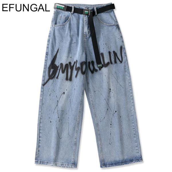 men's jeans biker jean letter print hip hop men streetwear graffiti ink belt casaul trousers straight leg 2021 harem pants, Blue
men's jeans biker jean letter print hip hop men streetwear graffiti ink belt casaul trousers straight leg 2021 harem pants, Blue