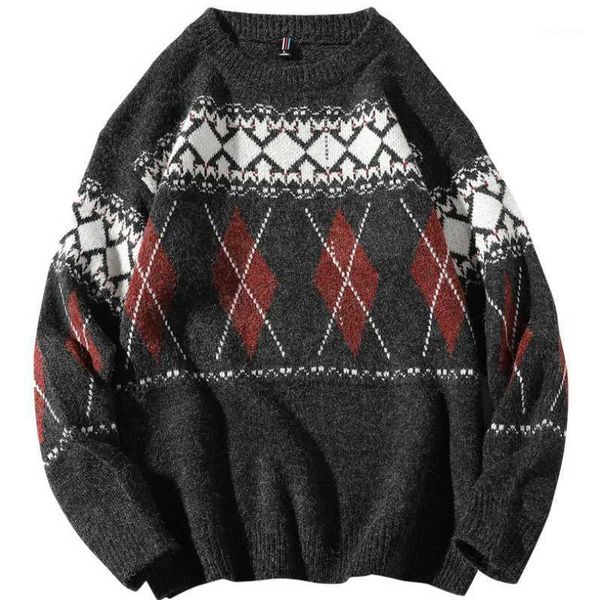 round neck thick warm sweater 2020 winter new product fashion simple geometric color matching sweater coat1, White;black
round neck thick warm sweater 2020 winter new product fashion simple geometric color matching sweater coat1, White;black